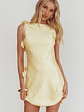 Collecting Memories Backless Rosette String Mini Dress Butter - thumbnail 1