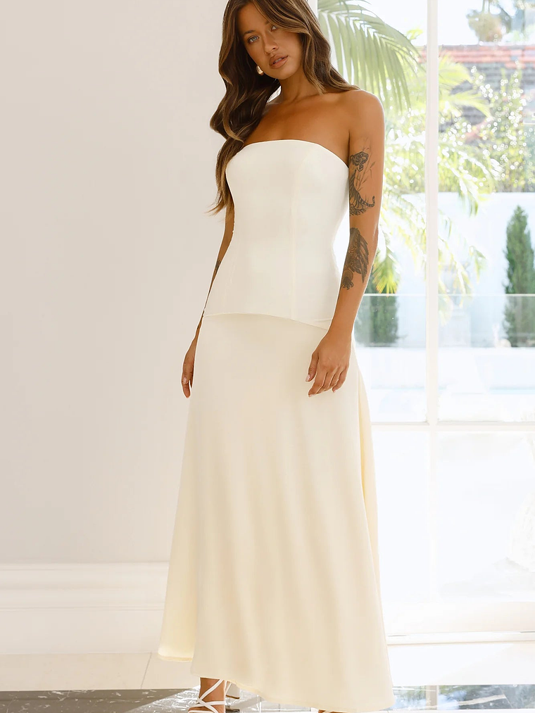 Daydream Darling Strapless Maxi Dress 10