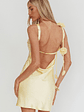 Collecting Memories Backless Rosette String Mini Dress Butter - thumbnail 2