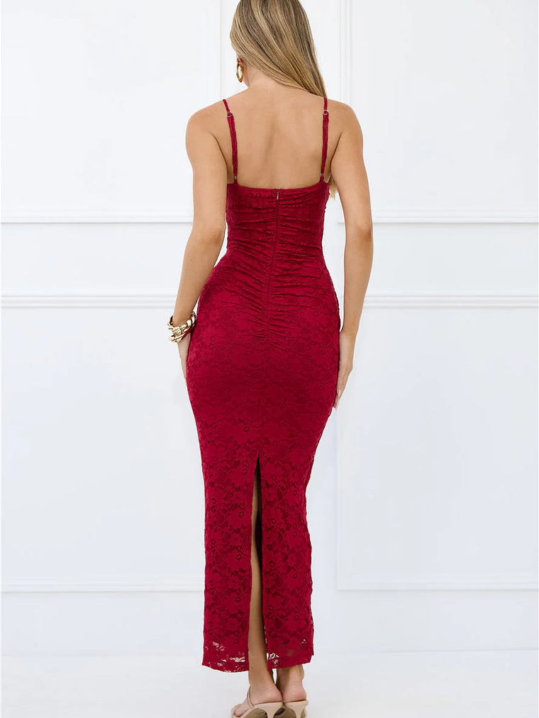 Chic After Dark Lace Maxi Dress 6