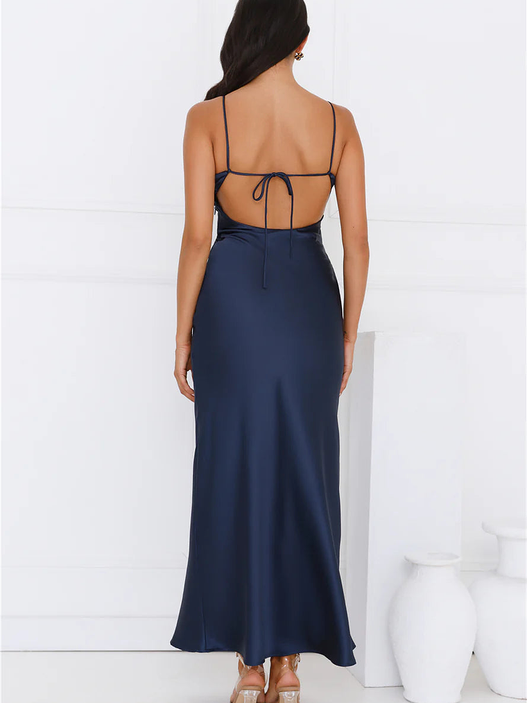 Chic 'Fit Slip Satin Maxi Dress 16