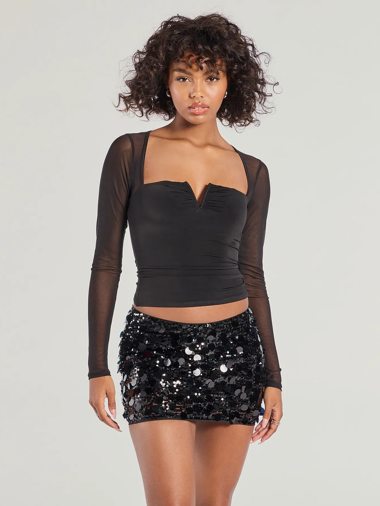 Dance The Night Away Sequin Mini Skirt 4