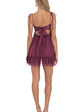 Chiffon Baby Doll Dress in Plum - thumbnail 4