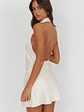 Elarah High Cowl Halterneck Mini Dress Pearl - thumbnail 2