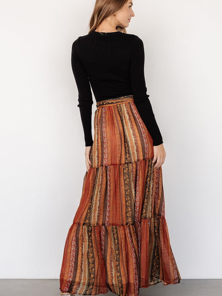 Emryn Sweater Dress | Black + Multi Print 4