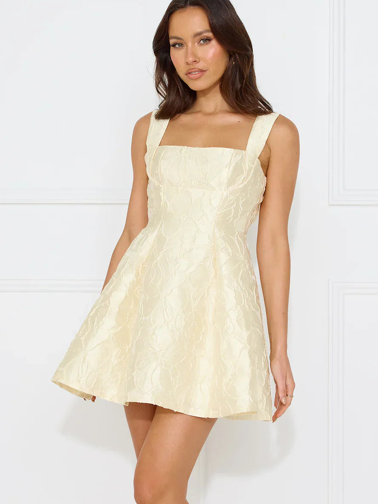 Elite Silhouette Mini Dress Yellow 6