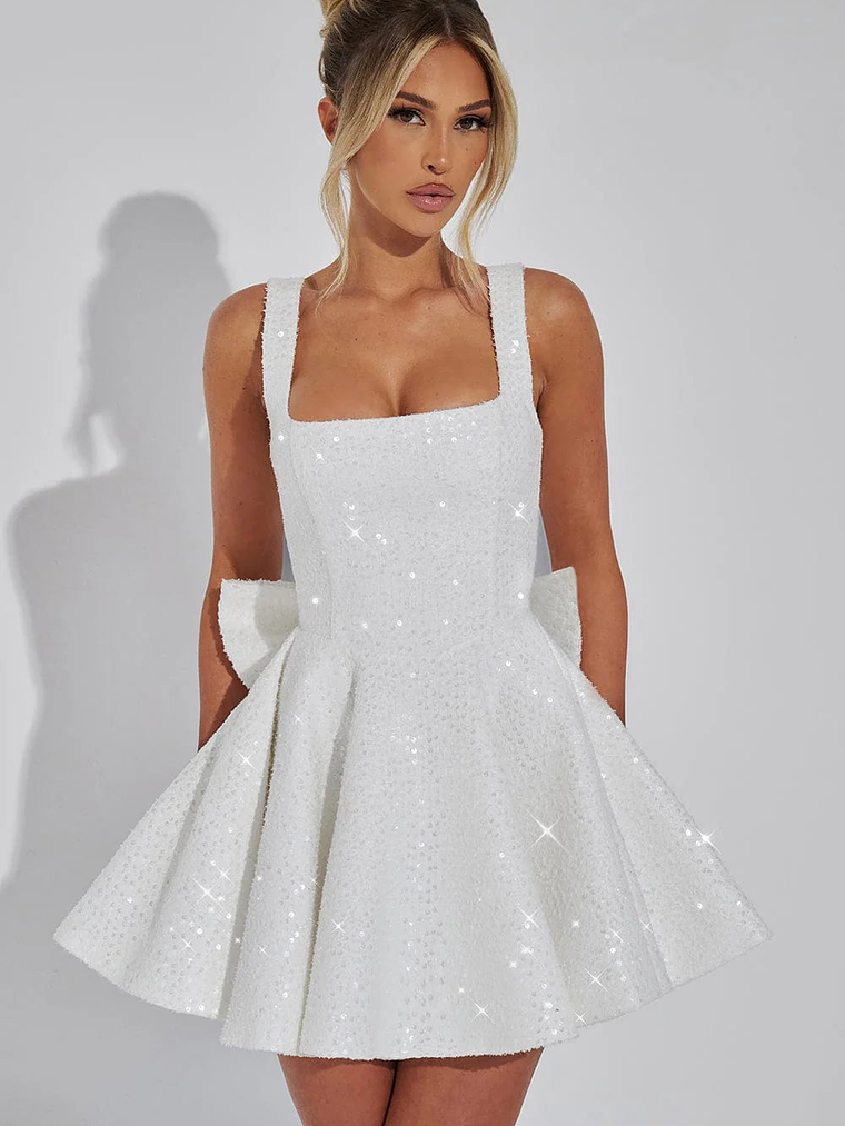 Dorothy Mini Dress - Ivory 1