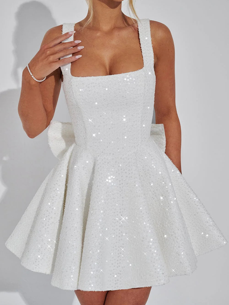 Dorothy Mini Dress - Ivory 3