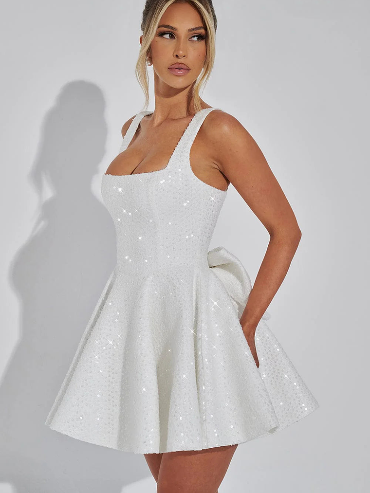 Dorothy Mini Dress - Ivory 4