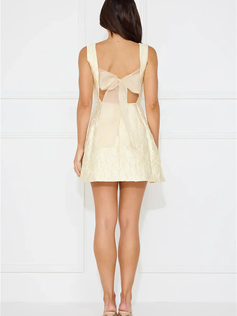 Elite Silhouette Mini Dress Yellow 10