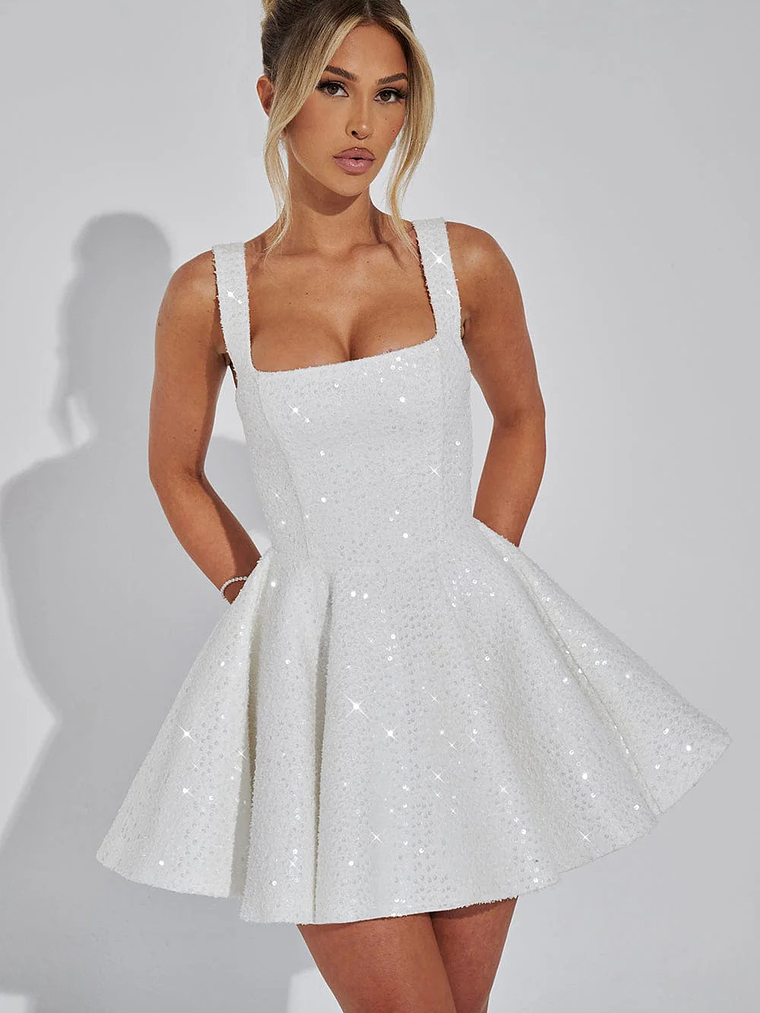 Dorothy Mini Dress - Ivory 6