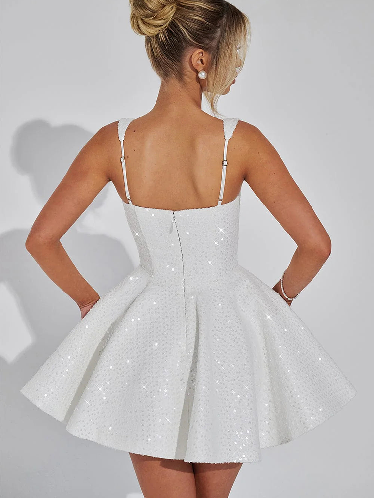 Dorothy Mini Dress - Ivory 7