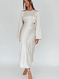 Doting Bell Sleeve Cut-Out Midi Dress Champagne - thumbnail 6