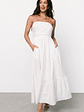 Delray Strapless Dress | Off White - thumbnail 2