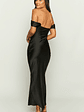 Ella Black Off Shoulder Formal Maxi Dress - thumbnail 5