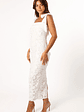 Emersyn Midi Lace Dress - White - thumbnail 3