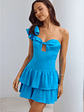 Dazzle Me One Shoulder Satin Mini Dress - thumbnail 12