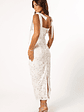 Emersyn Midi Lace Dress - White - thumbnail 4