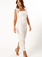 Emersyn Midi Lace Dress - White - thumbnail 5