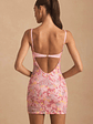 Embellished Camisole Bodycon Mini Dress in Pink - thumbnail 3