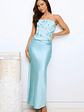 Dazzle On Demand Strapless Satin Maxi Dress - thumbnail 4