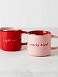 Early Bird & Night Owl Mugs, Set of 2 - thumbnail 1