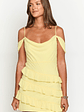 Earle Yellow Mini Dress - thumbnail 2