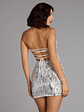 Disco Dreams Sequin Mini Dress - thumbnail 2