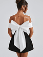 Delta Mini Dress - Black/White - thumbnail 7