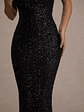 Dazzle Me | Black Sequin Strappy Bodycon Maxi Dress - thumbnail 7
