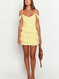 Earle Yellow Mini Dress - thumbnail 3