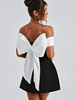 Delta Mini Dress - Black/White - thumbnail 10
