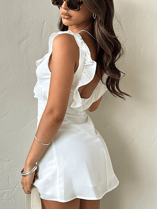 Doubt It Mini Dress White