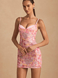 Embellished Camisole Bodycon Mini Dress in Pink - thumbnail 8
