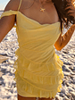Earle Yellow Mini Dress - thumbnail 9