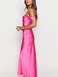 Ella Hot Pink Off Shoulder Formal Dress - thumbnail 4