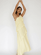 Delwyn One-Shoulder Maxi Dress Yellow - thumbnail 4
