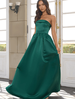 Elegance In Motion Strapless Maxi Dress