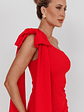 Earned It One Shoulder Bow Mini Dress Red - thumbnail 6
