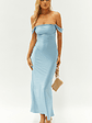 Ella Light Blue Off Shoulder Formal Dress - thumbnail 2