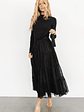 Demi Sweater Tulle Dress | Black - thumbnail 1
