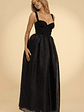 Embellished Corset Gown in Black - thumbnail 4