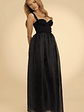 Embellished Corset Gown in Black - thumbnail 5