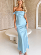 Ella Light Blue Off Shoulder Formal Dress - thumbnail 7