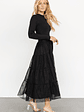 Demi Sweater Tulle Dress | Black - thumbnail 7