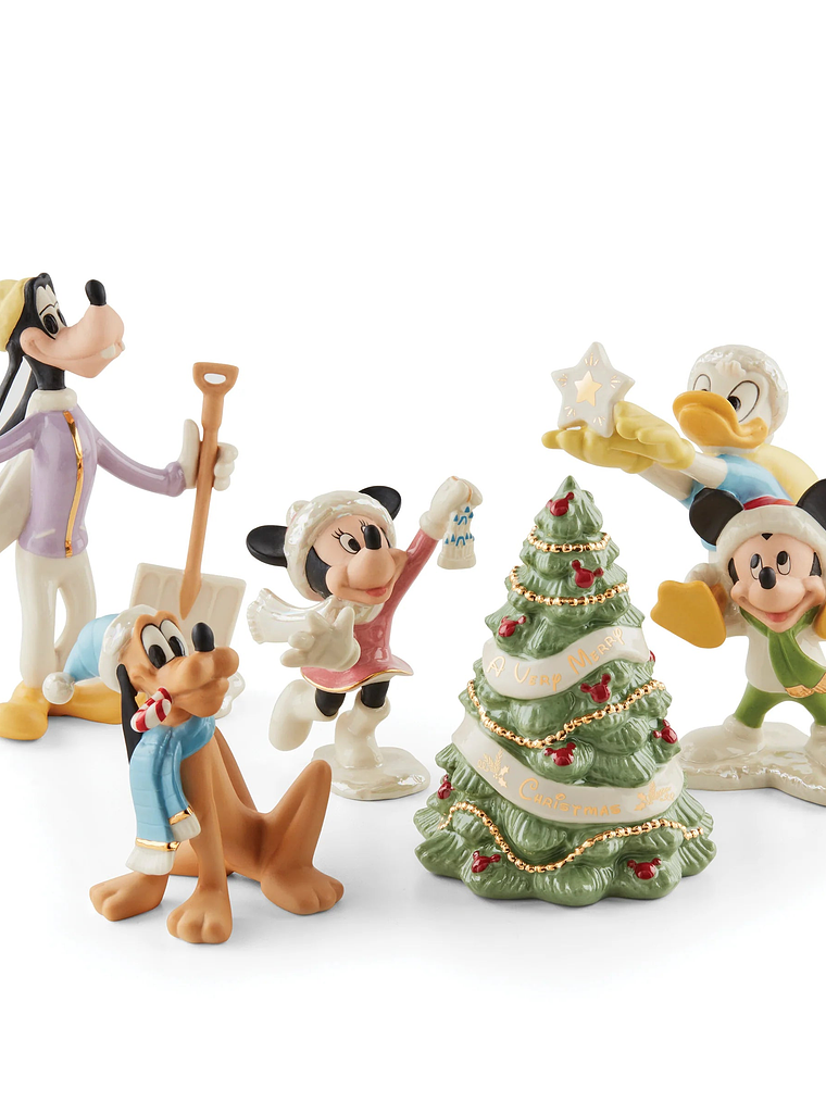 Disney Winter Fun 5-Piece Figurine Set 7