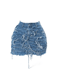 Distressed Denim Skirt - thumbnail 3