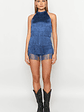 Demie Blue Tassel Playsuit - thumbnail 3
