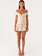 Endless Romance Off Shoulder Mini Dress - Butter - thumbnail 4