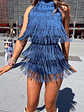 Demie Blue Tassel Playsuit - thumbnail 7